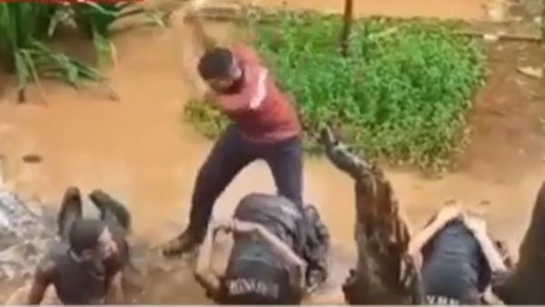 'കനത്ത മഴയില്‍ തല കൊണ്ട് പുഷ്-അപ്പ്, വടി കൊണ്ട് മര്‍ദ്ദനം': എന്‍സിസി ട്രെയിനിംഗ്, വൈറല്‍ വീഡിയോ