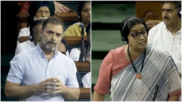 കേന്ദ്ര മന്ത്രി സ്മൃതി ഇറാനിക്ക് സഭയിൽ വെച്ച് ഫ്‌ളൈയിംഗ് കിസ്സ് നല്‍കി? രാഹുൽ ഗാന്ധിക്കെതിരെ പരാതി