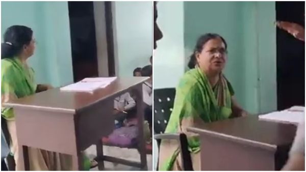 മുസ്ലീം വിദ്യാർത്ഥികളെ തല്ലാൻ ഹിന്ദു വിദ്യാർത്ഥികളോട് ആവശ്യപ്പെട്ട് അധ്യാപിക; വീഡിയോ വൈറൽ, പ്രതിഷേധം