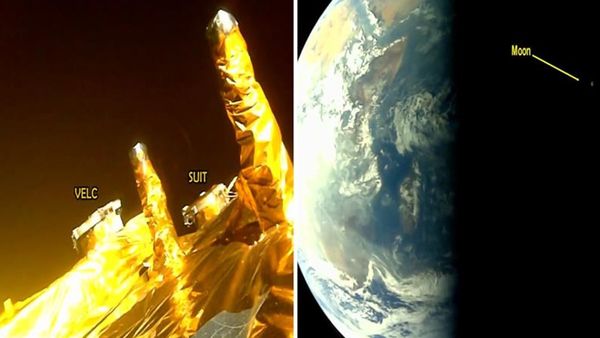 ലക്ഷ്യം തേടിയുള്ള കുതിപ്പില്‍ സെല്‍ഫി ചിത്രം പങ്കുവെച്ച് ആദിത്യ എല്‍ 1: കൂടെ മനോഹരമായ ഭൂമിയും