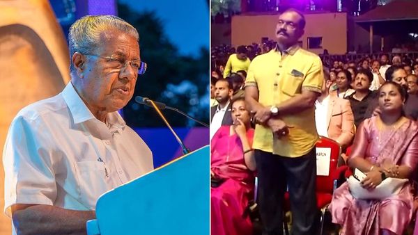 'അദ്ദേഹം എന്റെ അച്ഛനെപ്പോലെ..'; പിണറായി പ്രസംഗിച്ച സമയമത്രയും എഴുന്നേറ്റ് നിന്ന് ഭീമന്‍ രഘു