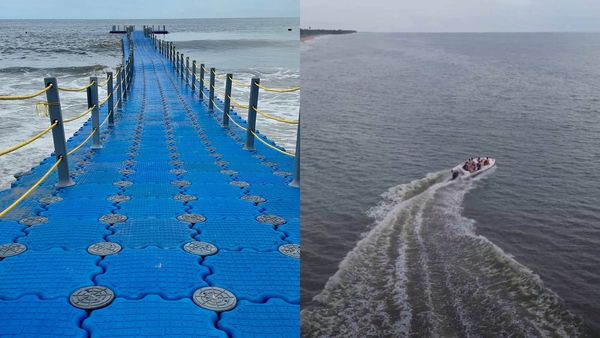 തിരകൾക്ക് മേലെ ഒഴുകി നടക്കാം;സഞ്ചാരികളെ ഇതിലേ.. ചാവക്കാട് ബീച്ചിൽ ഇനി ഫ്ലോട്ടിംഗ് ബ്രിഡ്ജും