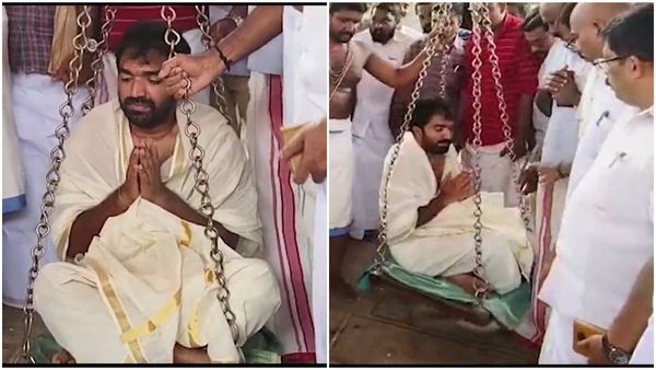 ചാണ്ടി ഉമ്മന് രണ്ട് ചാക്ക് പഞ്ചസാര കൊണ്ട് തുലാഭാരം; മകയിരം നക്ഷത്രത്തിൽ പുഷ്പ്പാഞ്ജലി