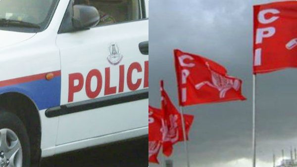 നേതാക്കളെ കളളക്കേസില്‍ കുടുക്കിയതില്‍ പ്രതിഷേധിച്ച് സിപിഐയുടെ പൊലിസ് സ്റ്റേഷന്‍ മാര്‍ച്ച്