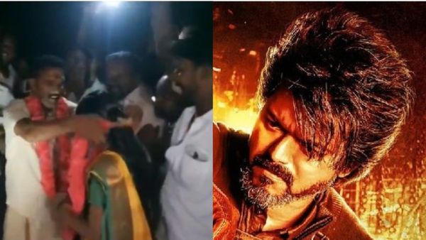 'ലിയോ' ഫസ്റ്റ് ഷോ മുഹൂർത്തമാക്കി; 'തലൈവർ' വിളികളോടെ വിവാഹ നിശ്ചയം; വീഡിയോ വൈറൽ