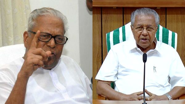 വിഎസ്സിന്റെ വീട്ടിലെത്തി പിറന്നാള്‍ ആശംസ നേര്‍ന്ന് പിണറായി വിജയന്‍