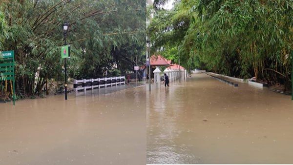 വെള്ളത്തിൽ മുങ്ങി ടെക്നോപാർക്ക്, വെളളം ഒഴുകിപ്പോകാൻ സംവിധാനമില്ലെന്ന് നാട്ടുകാർ