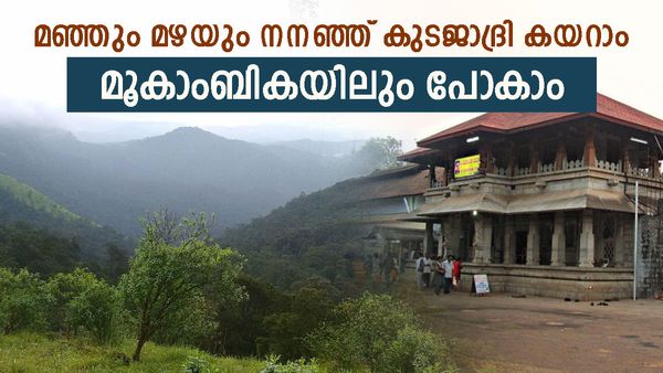 മഞ്ഞുണ്ട്, മഴയുണ്ട്, തണുപ്പുണ്ട്, ഒപ്പമൊരു  ട്രെക്കിംഗും; സഞ്ചാരികളെ കുടജാദ്രി വിളിക്കുന്നു..മൂകാംബികയും കാണാം