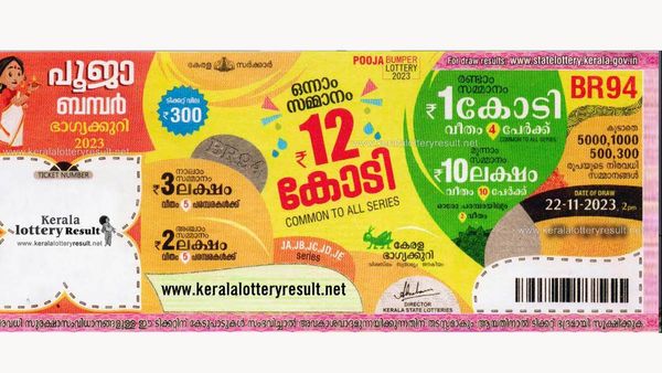 ആരായിരിക്കും 12 കോടിയുടെ ഭാഗ്യവാന്‍..? നിങ്ങളായിരിക്കുമോ..? പൂജാ ബംബര്‍ വിജയിയെ ഇന്നറിയാം