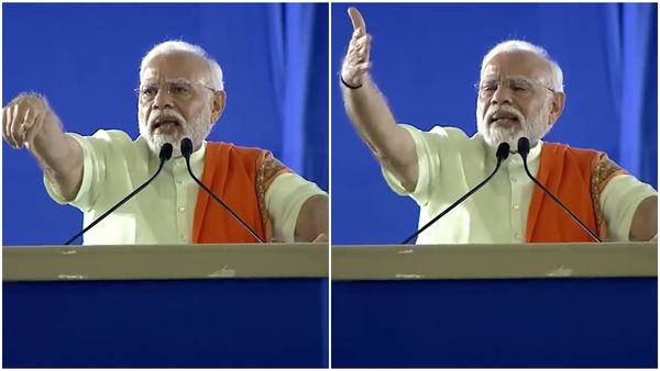 മോളെ താഴെ ഇറങ്ങൂ, താഴെ ഇറങ്ങൂ..; ലൈറ്റ് ടവറിൽ കയറി യുവതിയോട് പ്രധാനമന്ത്രി; വീഡിയോ