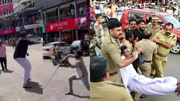 വടിയുമായി ഡിവൈഎഫ്ഐ, കുരുമുളക് സ്പ്രേയുമായി യൂത്ത് കോണ്‍ഗ്രസ്: കൊല്ലത്ത് തെരുവ് യുദ്ധം