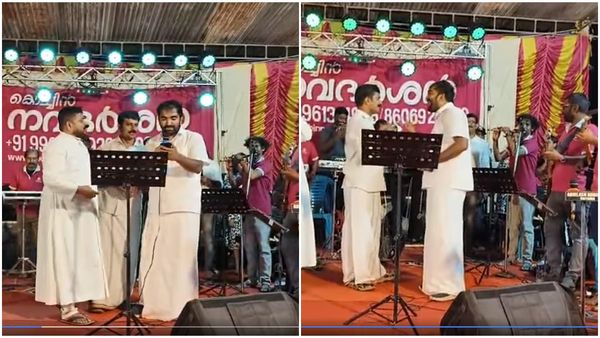 ​ഗാനമേളാ ട്രൂപ്പിനൊപ്പം  മമ്മൂട്ടി  ചിത്രത്തിലെ ഹിറ്റ് ​ഗാനം പാടി ചാണ്ടി  ഉമ്മൻ;  വീഡിയോ വൈറൽ