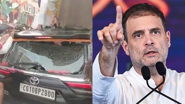ബംഗാളിൽ രാഹുൽ ഗാന്ധിയുടെ കാറിന് നേരെ ആക്രമണം; പിൻഭാഗത്തെ ചില്ലുകൾ തകർന്നു