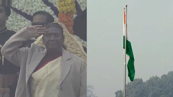 രാഷ്ട്രപതി ദ്രൗപതി മുര്‍മു ദേശീയ പതാക ഉയര്‍ത്തി. 75-ാം റിപ്പബ്ലിക് ദിനാഘോഷ നിറവില്‍ രാജ്യം