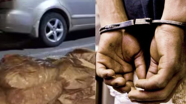 മുൻപിൽ സിഗ്നൽ നൽകാൻ പൈലറ്റ് വാഹനം, പിന്നാലെ ആഡംബര കാറിൽ കഞ്ചാവും; യുവാക്കൾ പിടിയിൽ