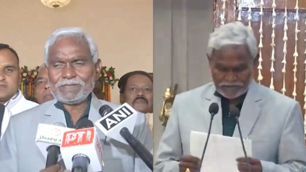 അട്ടിമറി ശ്രമം വിജയിച്ചില്ല; മുഖ്യമന്ത്രിയായി സത്യപ്രതിജ്ഞ ചെയ്ത് ചംപയ് സോറൻ, വിശ്വാസ വോട്ടെടുപ്പ് തിങ്കളാഴ്ച