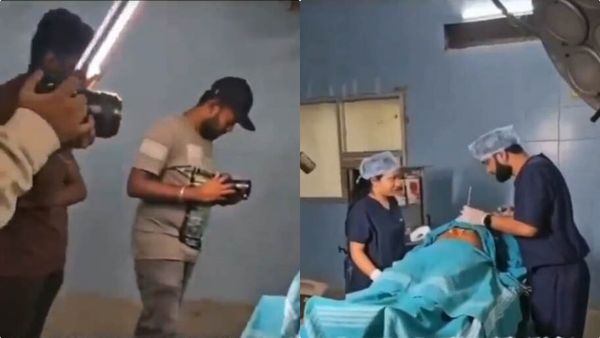 പ്രീ വെഡ്ഡിംഗ് ഷൂട്ട് ഓപ്പറേഷന്‍ തിയേറ്ററില്‍, വീഡിയോ വൈറല്‍; എട്ടിന്റെ പണി ഉടന്‍ കിട്ടി