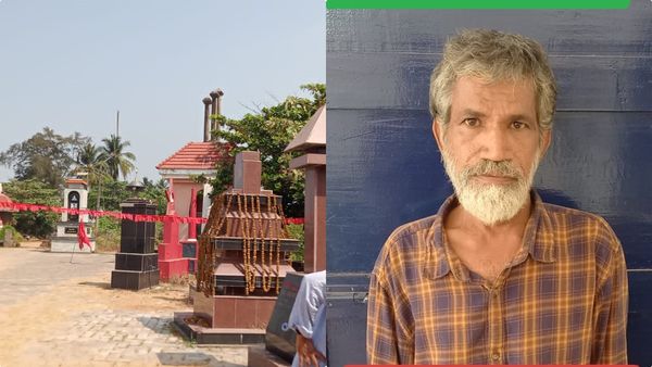 പയ്യാമ്പലത്ത് സിപിഎം നേതാക്കളുടെ സ്മൃതി മണ്ഡപങ്ങള്‍ വികൃതമാക്കിയ കേസിലെ പ്രതി അറസ്റ്റില്‍