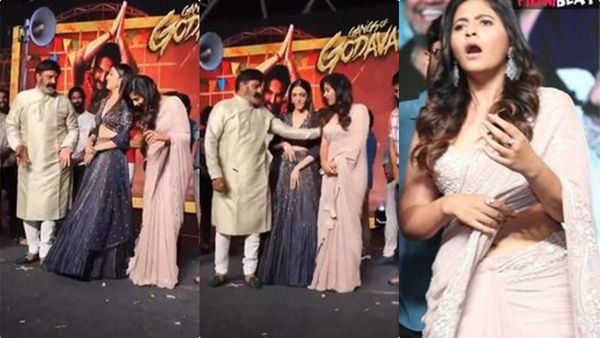 നടി അഞ്ജലിയെ സ്റ്റേജില്‍ വെച്ച് പിടിച്ചുതള്ളി ബാലകൃഷ്ണ, വീഡിയോയില്‍ മദ്യക്കുപ്പി? വന്‍ വിവാദം