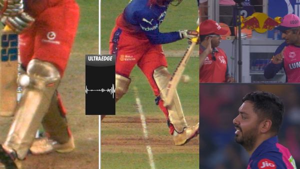 അത് ഔട്ടാണ് ഭായ്, അമ്പയര്‍ക്ക് കണ്ണും കാണില്ലേ; കാര്‍ത്തിക്കിനെ രക്ഷപ്പെടുത്തി ഡിആര്‍എസ്