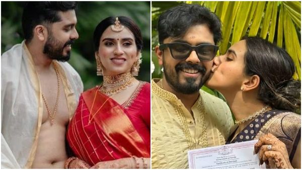 'അങ്ങനെ അതിന് അവസാനം';  നവീന്റെ കവിളിൽ  ചുംബിച്ച് ആ സന്തോഷം പറഞ്ഞ് മാളവിക