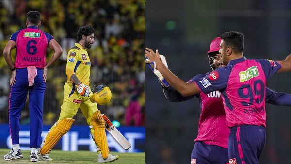 സഞ്ജു സാംസന്റെ മാരക ത്രോ, കൊണ്ടത് ജഡേജയ്ക്ക്, ഔട്ട് വിളിച്ച് അമ്പയര്‍; പുറത്തായത് ഈ നിയമം കാരണം