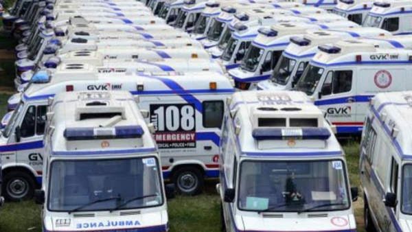 തിരുവനന്തപുരത്ത് 108 ആംബുലന്‍സ് ഡ്രൈവര്‍മാരുടെ നിസ്സഹകരണ സമരം; ശമ്പളം വൈകുന്നതില്‍ പ്രതിഷേധം