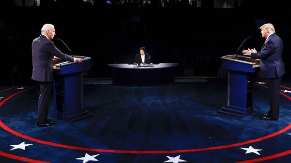 യുഎസ് പ്രസിഡന്റ് തിരഞ്ഞെടുപ്പ്: ആദ്യ സംവാദത്തില്‍ വീറോടെ ഏറ്റുമുട്ടി ബൈഡനും ട്രംപും