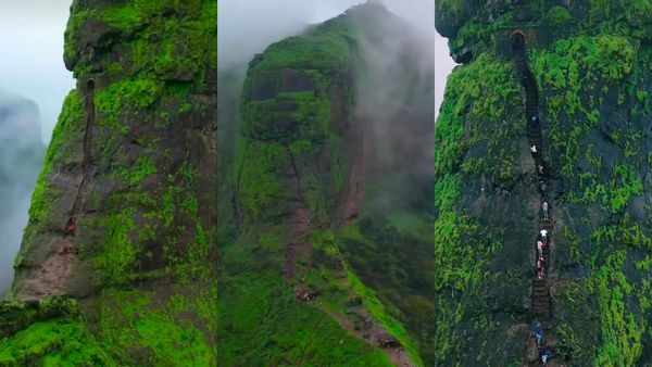 ജീവൻ പണയം വച്ചു പോവാം ഹരിഹർ ഫോർട്ടിലേക്ക്; കൊങ്കൺ റെയിൽ പാതയുടെ മനോഹാരിത അറിയാം