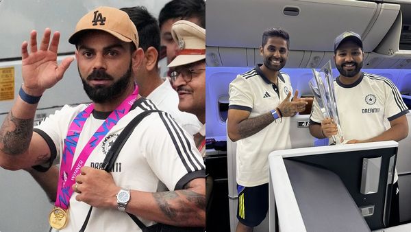 രാജകീയ വരവേല്‍പ്പ്, നൃത്തം ചെയ്ത് രോഹിത്തും സൂര്യകുമാറും, മോദിയെ കാണും; മുംബൈയില്‍ ബസ് പരേഡ്