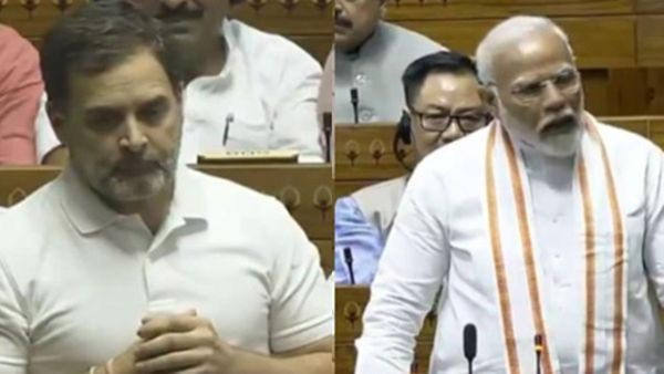 സഭയിൽ വാക്ക് പോരുമായി രാഹുലും മോദിയും; ഹിന്ദു പരാമർശത്തിൽ പ്രതിഷേധം,മാപ്പ് പറയണമെന്ന് അമിത് ഷാ