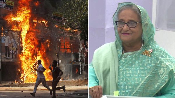 കൊട്ടാരത്തില്‍ കയറി സമരക്കാര്‍, ഷെയ്ഖ് ഹസീന രാജ്യം വിട്ടു, സൈനിക മേധാവിയുടെ അഭിസംബോധന ഉടന്‍