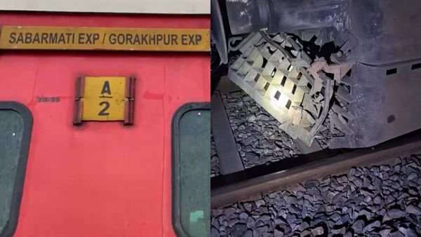യുപിയിൽ സബർമതി എക്‌സ്പ്രസിന്റെ 20 കോച്ചുകൾ പാളം തെറ്റി; ആർക്കും പരിക്കില്ല, എഞ്ചിനിൽ കല്ലിടിച്ചു