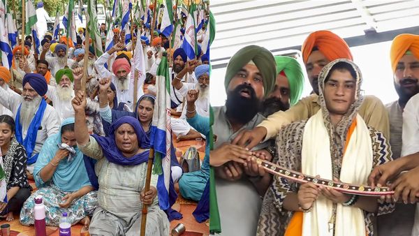 ശംഭു അതിര്‍ത്തിയില്‍ വമ്പന്‍ കര്‍ഷക പ്രതിഷേധം, പങ്കെടുത്ത് വിനേഷ് ഫോഗട്ട്; പൂമാലയണിയിച്ച് സ്വീകരണം