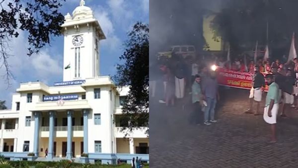 കേരള സർവകലാശാല സെനറ്റ് തിരഞ്ഞെടുപ്പ് റദ്ദാക്കി; എസ്എഫ്ഐ-കെഎസ്‌യു സംഘർഷം, തമ്മിൽതല്ലി പ്രവർത്തകർ