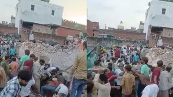 യുപിയിൽ കെട്ടിടം തകർന്ന് വീണ് 10 മരണം; 5 പേർക്ക് പരിക്ക്..സ്ഥലത്ത് തെരച്ചിൽ തുടരുന്നു