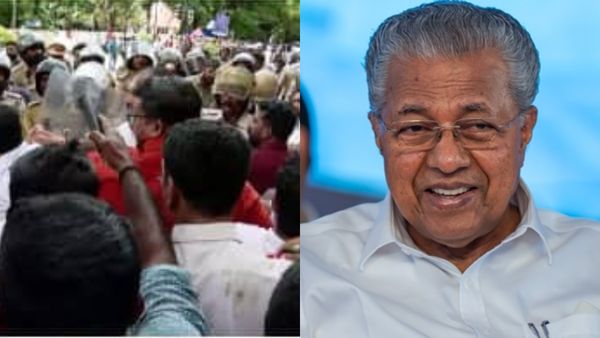 മുഖ്യമന്ത്രിയുടെ രാജി തേടി പ്രതിഷേധം; ലാത്തിവീശി പോലീസ്, ഫിറോസും രാഹുൽ മാങ്കൂട്ടത്തിലും അറസ്‌റ്റിൽ