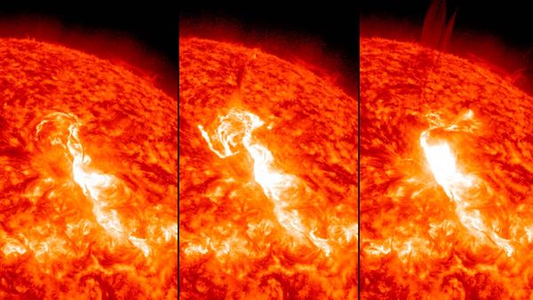 സൂര്യനില്‍ വിസ്‌ഫോടനം, രാക്ഷസ തിരമാലകള്‍ ഭൂമിയിലേക്ക്;നാസയ്ക്കടക്കം അമ്പരപ്പ്