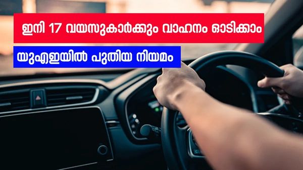 യുഎഇയിൽ ഇനി 17 വയസുള്ളവർക്ക് ഡ്രൈവിംഗ് ലൈസൻസ് നേടാം; ട്രാഫിക് നിയമങ്ങളിൽ അടിമുടി മാറ്റം, കൂടുതലറിയാം