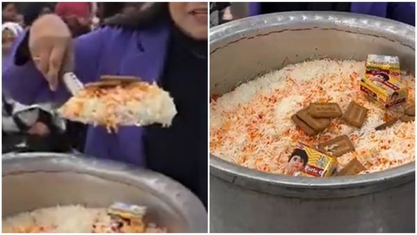 പാർലെ-ജി കൊണ്ട്  ബിരിയാണി; ഇതെന്തൊരു റെസിപ്പി! യുവതിയുടെ പരീക്ഷണം! വൈറൽ