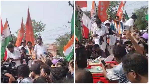 പാലക്കാട് രാഹുല്‍ മാങ്കൂട്ടത്തിലിന്റെ റോഡ് ഷോയ്ക്കിടെ പിസി വിഷ്ണുനാഥ് കുഴഞ്ഞുവീണു