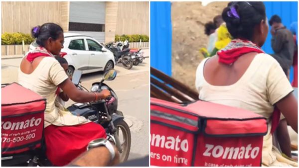 അമ്മയും ആണ് തൊഴിലാളിയുമാണ്; ബൈക്കിൽ കുഞ്ഞുമായി സൊമാറ്റോ ഡെലിവറി ഏജന്റ്, ഉപജീവനത്തിനുള്ള പോരാട്ടം