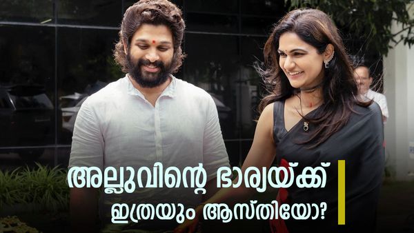 അല്ലുവിന്റെ ഭാര്യ ചില്ലറക്കാരിയല്ല... ഒറ്റയ്ക്ക് വഴി വെട്ടി വന്നവള്‍; ആകെ സമ്പാദ്യം എത്രയാണെന്നറിയാമോ?