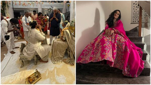 പിവി സിന്ധുവിന്റെ വിവാഹ ചിത്രങ്ങൾ വൈറൽ; സാരിയും ദുപ്പട്ടയും, ആഭരണങ്ങളും; അടിമുടി തിളങ്ങി താരം