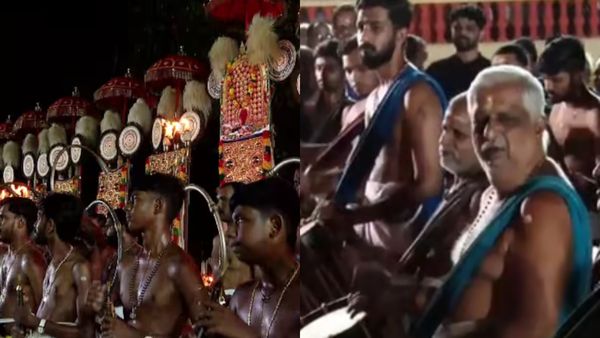 ആന എഴുന്നള്ളിപ്പിലെ നിയന്ത്രണം; ആറാട്ടുപുഴയിലും ഉത്രാളിക്കാവിലും പ്രതിഷേധം, പഞ്ചാരിമേളവുമായി പെരുവനം