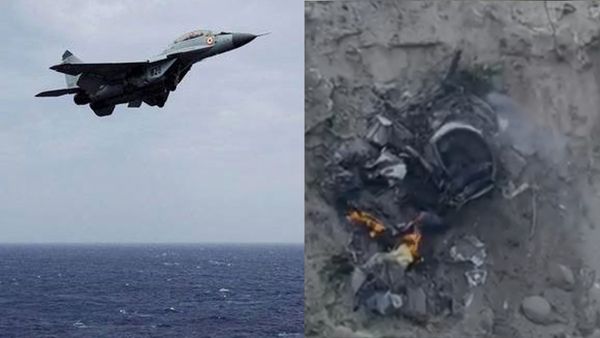 വ്യോമസേനയുടെ യുദ്ധവിമാനം തകര്‍ന്നുവീണു; അപകടം പരിശീലന പറക്കലിനിടെ