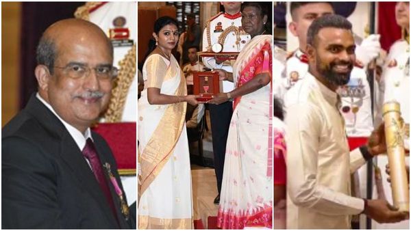 പത്മ പുരസ്കാരങ്ങള്‍ വിതരണം ചെയ്തു: എംടിക്ക് വേണ്ടി പത്മവിഭൂഷണ്‍ ഏറ്റുവാങ്ങിയത് മകള്‍ അശ്വതി