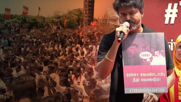 സിനിമ നിര്‍ത്തിയ വിജയ് പട തുടങ്ങി; ചെന്നൈ വിറയ്ക്കുന്ന പ്രക്ഷോഭം, സോറി വേണ്ട, നീതി വേണം