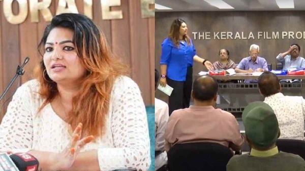 കൈചൂണ്ടി സംസാരിച്ച് സുരേഷ് കുമാര്‍; നാണമില്ലാത്ത ഏര്‍പ്പാടെന്ന് സാന്ദ്ര തോമസ്: പത്രികയും തള്ളി