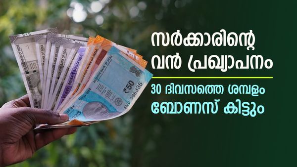 30 ദിവസത്തെ ശമ്പളം ബോണസ് പ്രഖ്യാപിച്ചു; ഉല്‍സവകാലം പൊളിക്കാം, കേന്ദ്ര സര്‍ക്കാര്‍ തീരുമാനം ഇങ്ങനെ